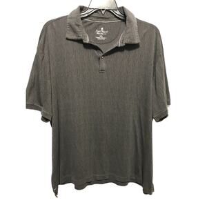 Nat Nast Men's Short Sleeve Polo Shirt Size XXL Gray Modal Blend Golf Casual